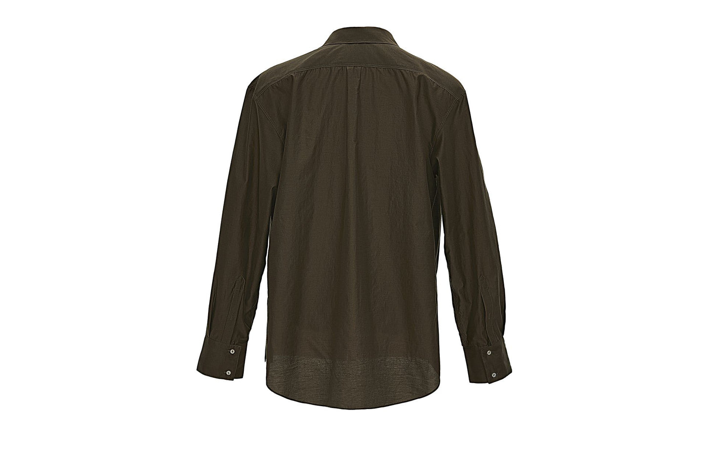 Bamboo fiber blended shirt with swing collar